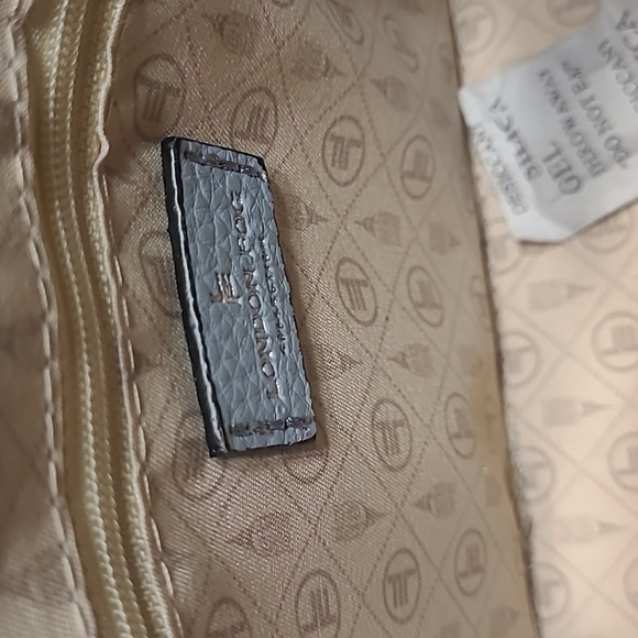 NWT London Fog Women's Ellie Dome Crossbody Bag Color Denim Blue - Picture 8 of 10